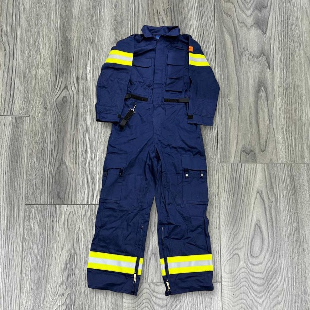Propper MCFR EMS Flame Resistant Jumpsuit Navy Blue High-Vis Size S/R